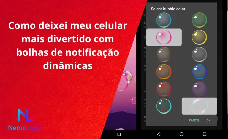 Como deixei meu celular mais divertido com bolhas de notificação dinâmicas