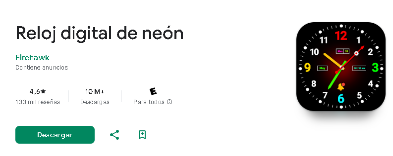 Relógio Digital de Néon Estiloso e Funcional